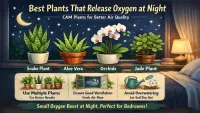Best Plants That Release Oxygen at Night (Science-Backed Indoor & Outdoor Choices)