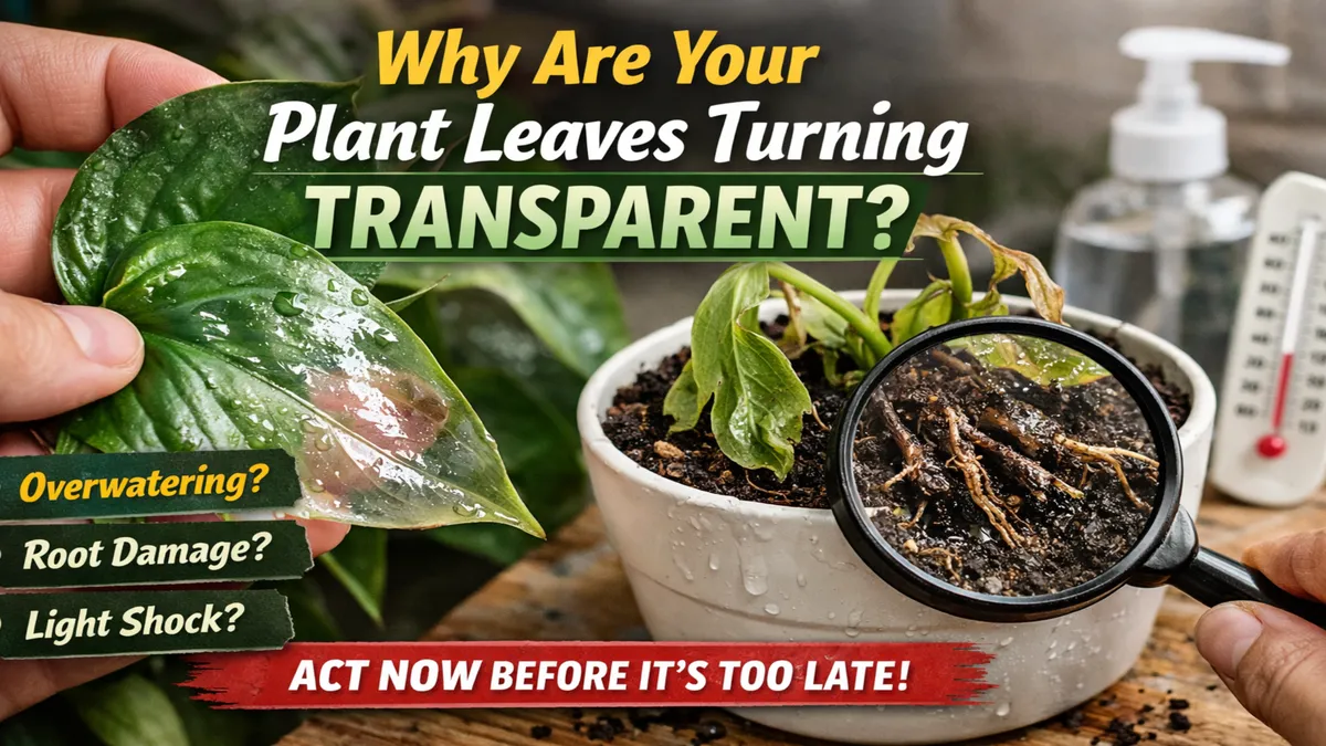 Indoor Plant Leaves Turning Transparent? Causes & Quick Fixes