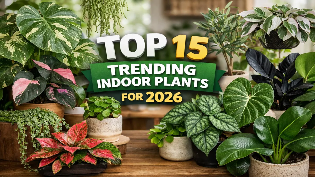 Top 15 Trending Indoor Plants 2026 – Latest Popular Houseplants Guide