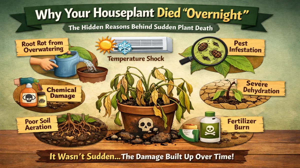 Why Your Indoor Plants Suddenly Died Overnight (Real Reason)