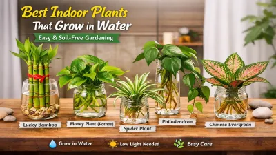 Top 5 Indoor Plants That Grow in Water Only (No Soil Needed!)