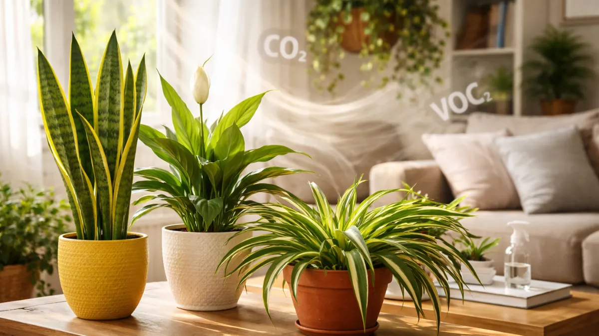 do indoor plants purify air