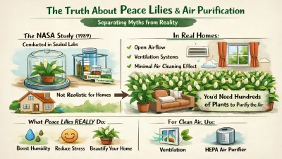 Peace Lily Air Purifier Myth Busted: What It Really Does Indoors
